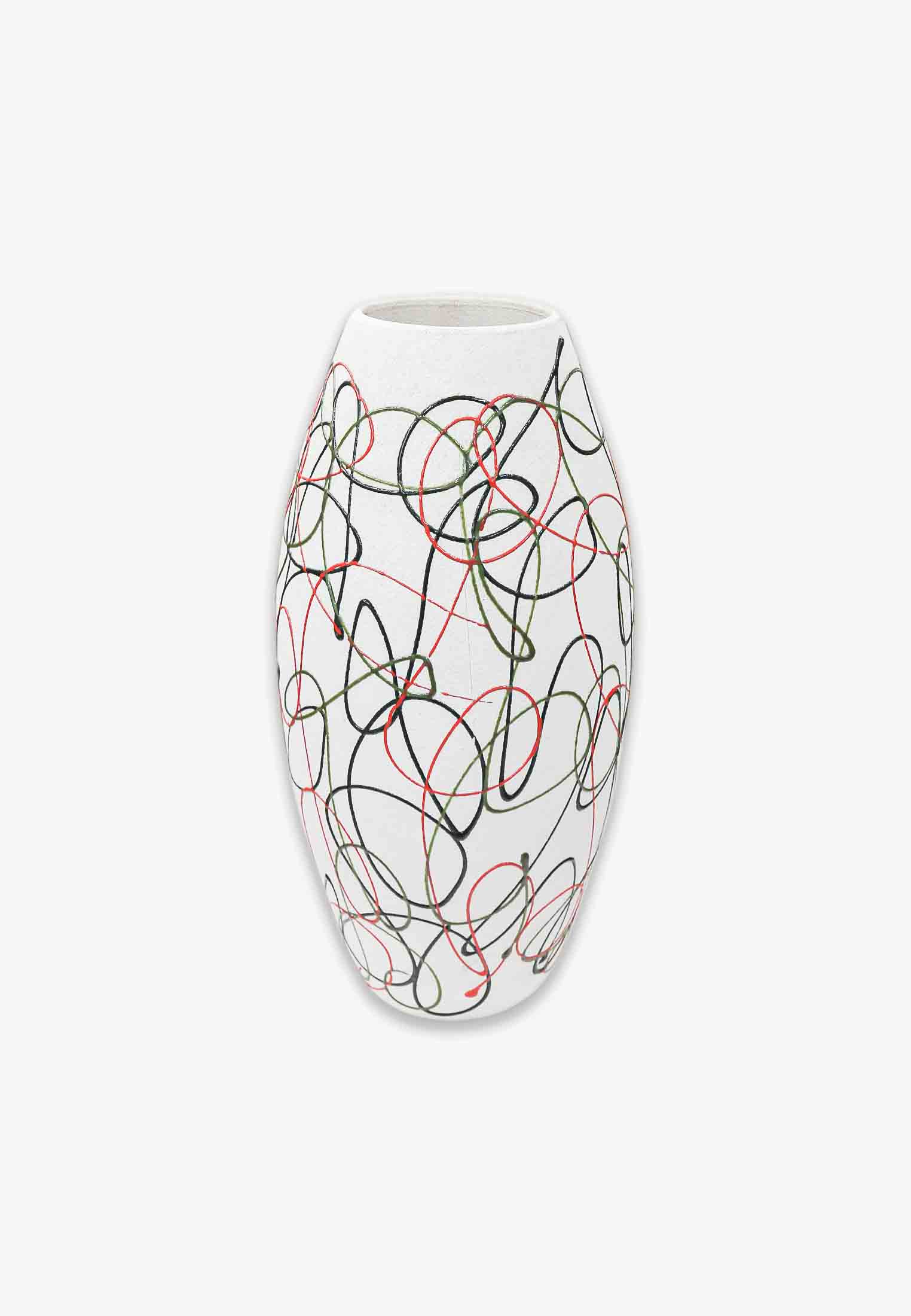 Colorful Chinese Flower Vase