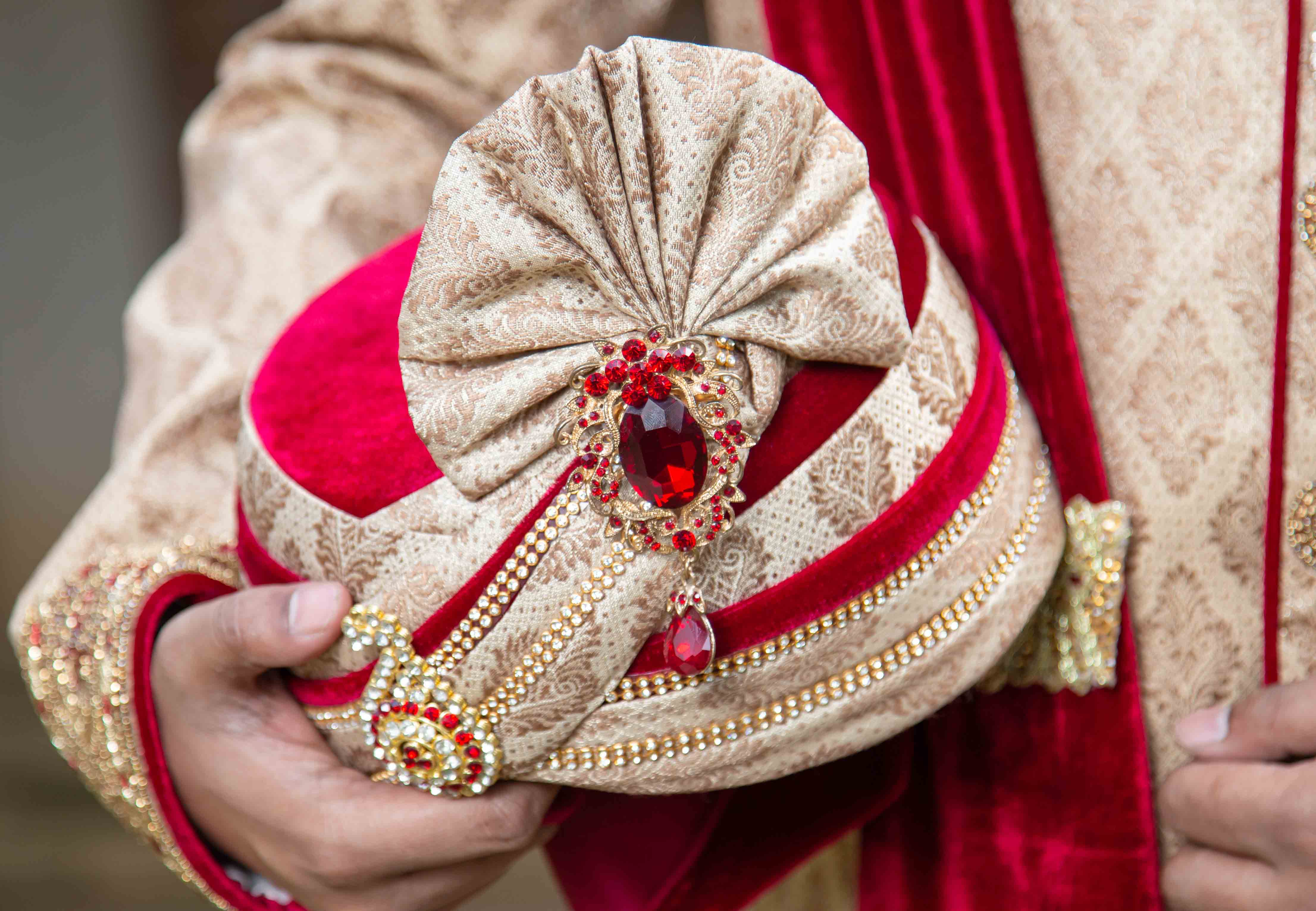 Golden Brown Color Sherwani for Rent