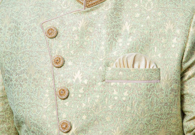 Light Green Color Sherwani for Rent