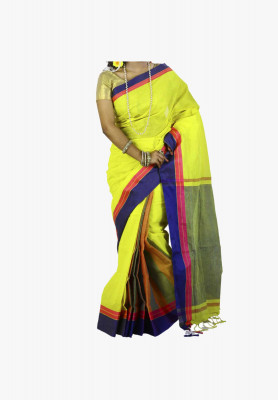 Multicolor Slick Cotton Saree