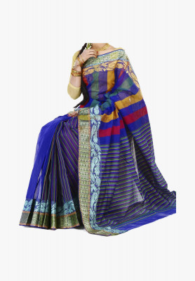 Multicolor Slick Cotton Saree