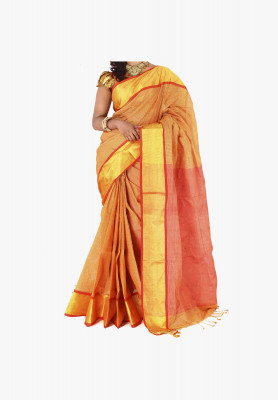 Multicolor cotton silk Saree
