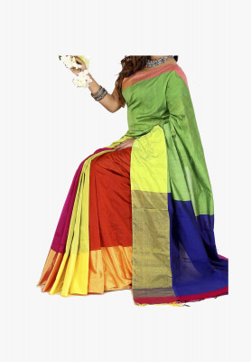 Multi-color cotton silk Saree