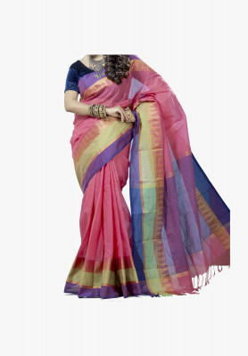 Multi-color cotton silk Saree