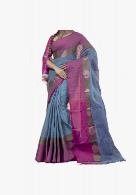 Multi-color cotton silk Saree