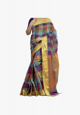 Multi-color cotton silk Saree