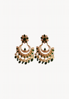 Green Stone necklace with earring