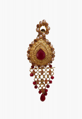 Stone necklace with earring