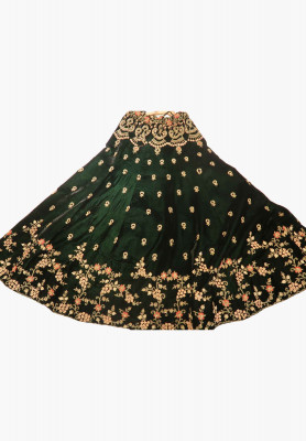 Bottle Green Lehenga