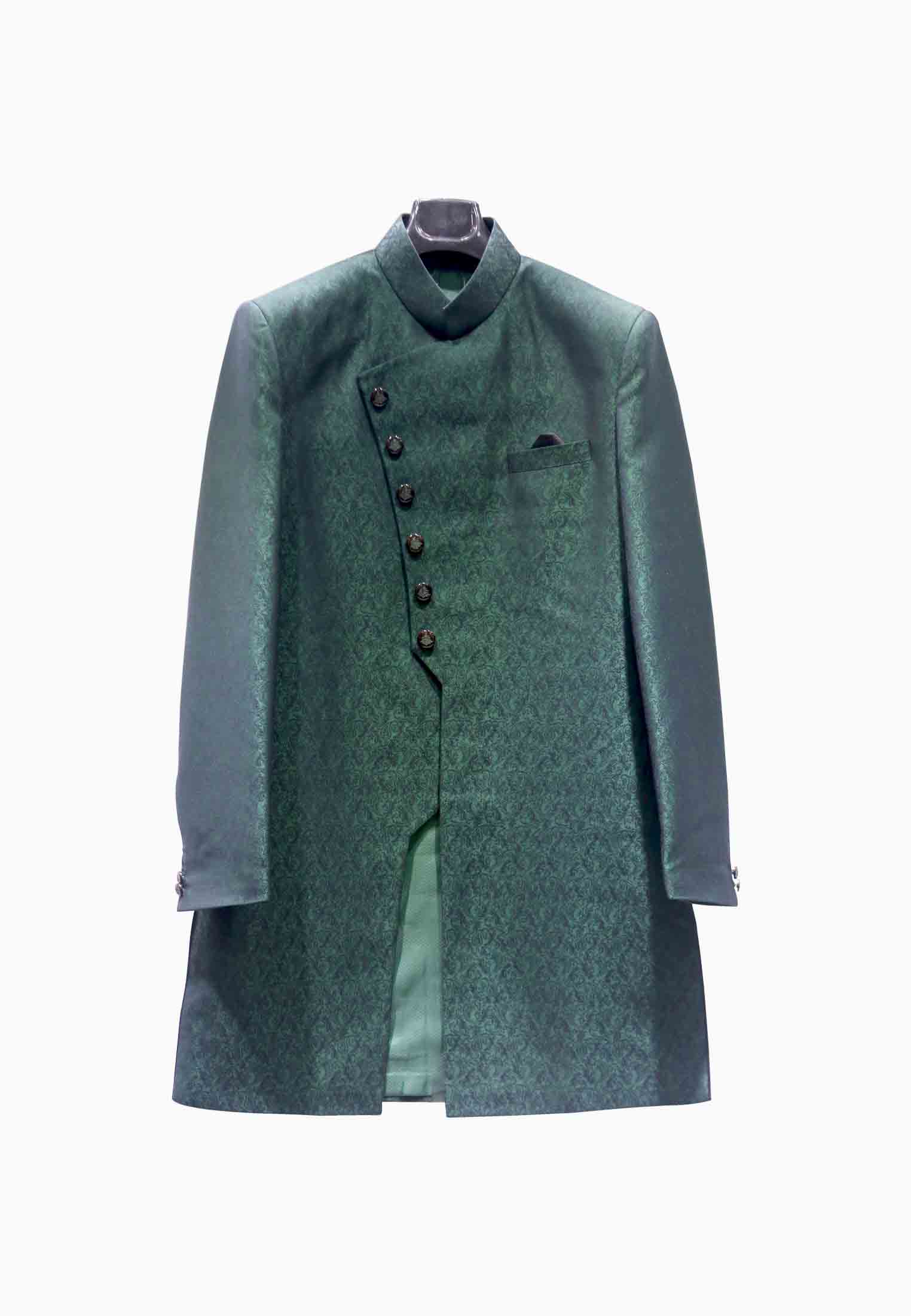  Bottle green Weeding Sherwani
