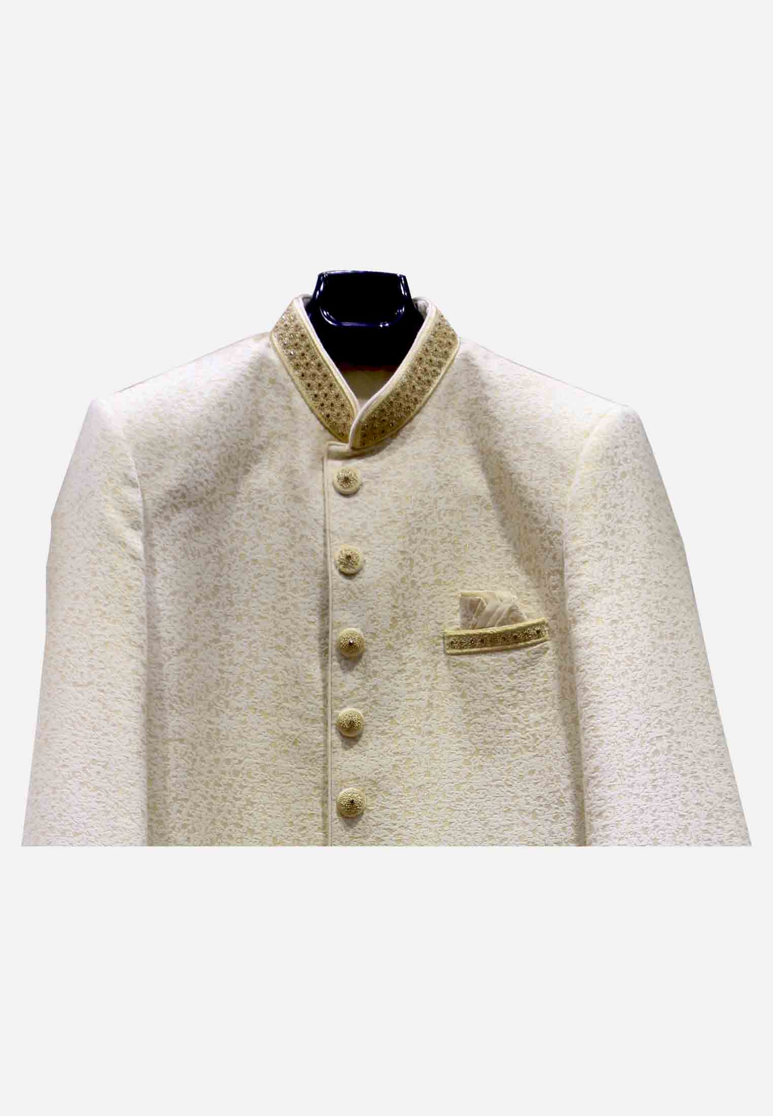 Zamia cotton Short Sherwani