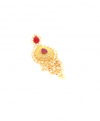 Gold Plate Stone-Puti Wedding Chocker Set