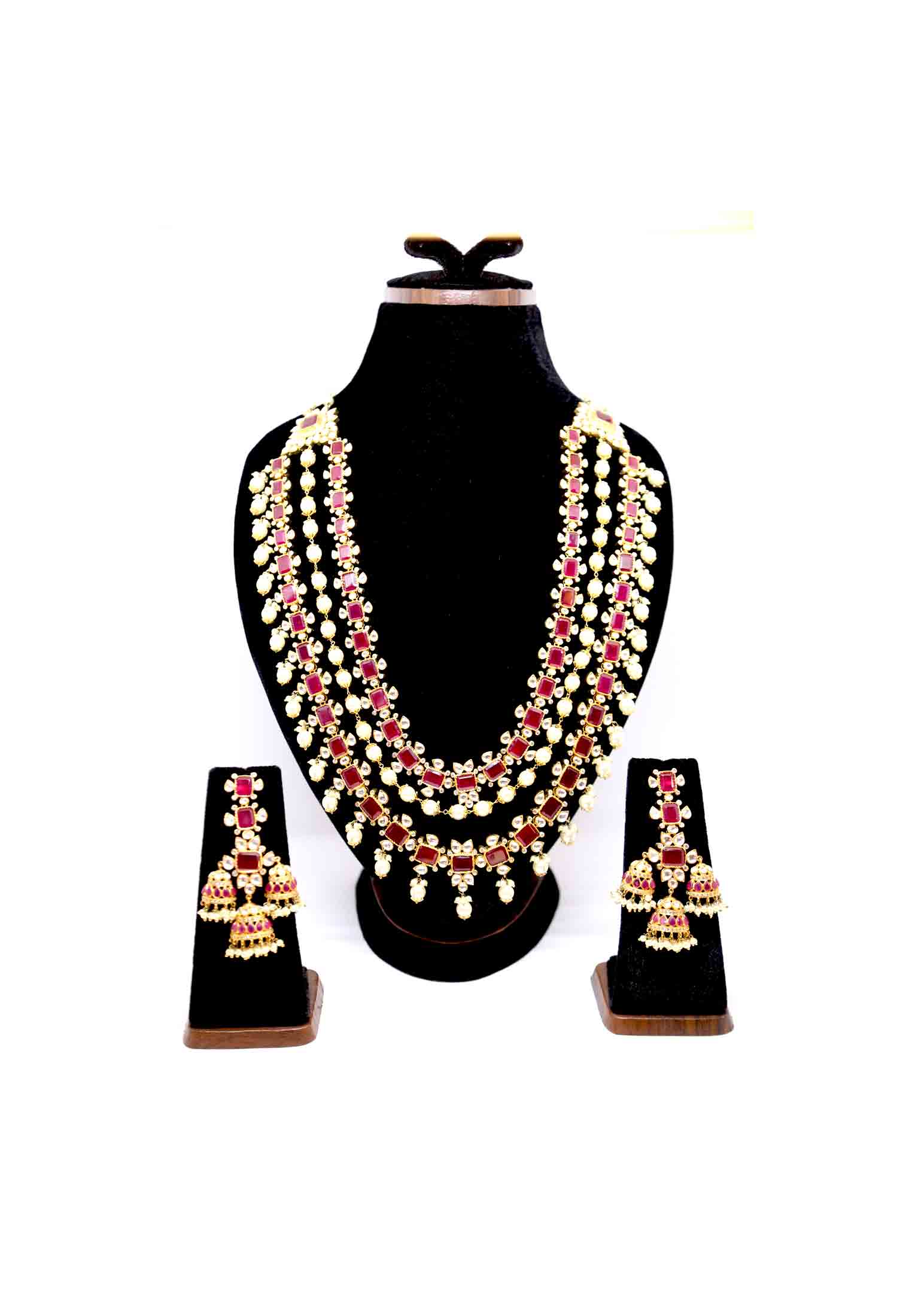 Pearl Lohori Kundon Set