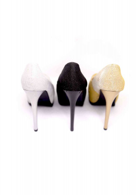 Shinning foam High pencil heel 