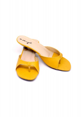 Black-yellow-red-maroon Regular pencil heel 