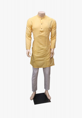 Plain Yellow Burmese Panjabi 