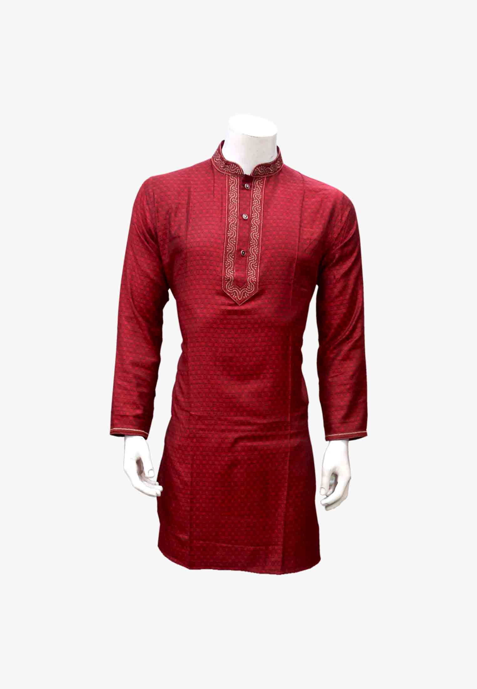 Piyaz cotton neck embroidery indian panjabi