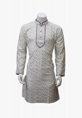 Cream  cotton deshi panjabi