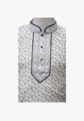Cream  cotton deshi panjabi