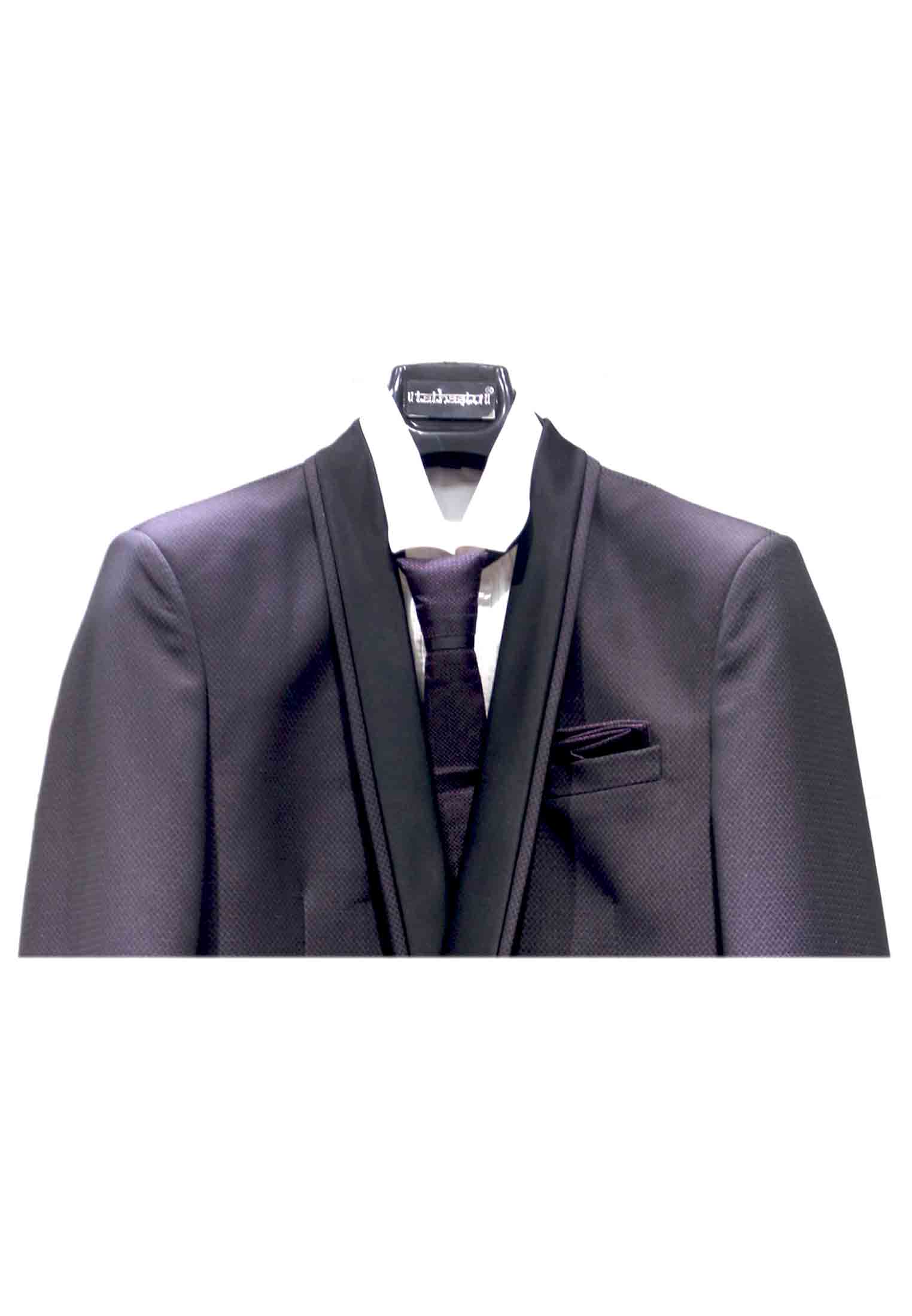Purple-Black Party Suit